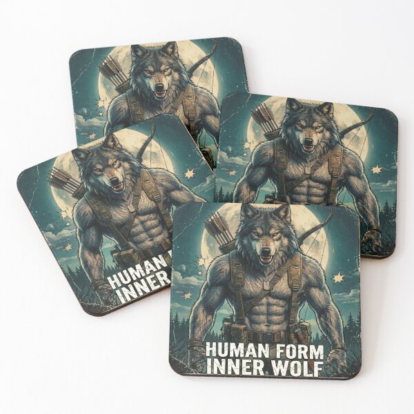 Item preview, Human Form, Inner Wolf –  Sigma Alpha Wolf Brainrot designed and sold by ArtyLify.