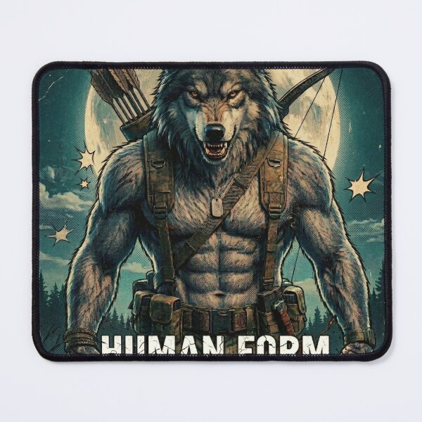 Item preview, Human Form, Inner Wolf –  Sigma Alpha Wolf Brainrot designed and sold by ArtyLify.