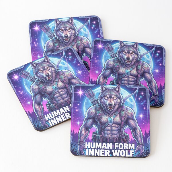 Item preview, Human Form, Inner Wolf –  Sigma Alpha Wolf Brainrot Y2K designed and sold by ArtyLify.