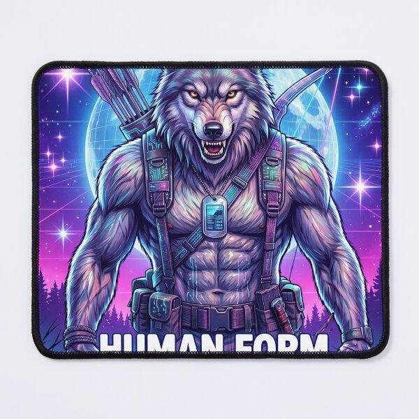 Item preview, Human Form, Inner Wolf –  Sigma Alpha Wolf Brainrot Y2K designed and sold by ArtyLify.