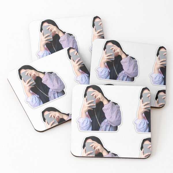 Item preview, Aesthetic Hijab Girl Mirror Selfie Sticker Cute Portrait Design designed and sold by Ishratparween11.
