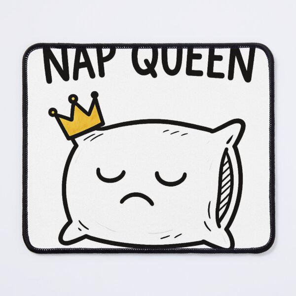 Item preview, Nap Queen Funny Sleeping Pillow Illustration designed and sold by tineldesign.