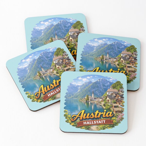 Item preview, Austria Hallstatt - Alpine Village, Lake & Mountain designed and sold by Myra365Art.