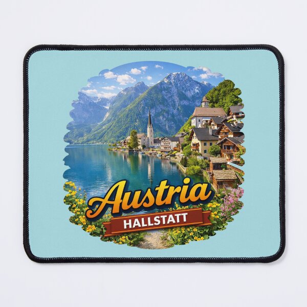 Item preview, Austria Hallstatt - Alpine Village, Lake & Mountain designed and sold by Myra365Art.