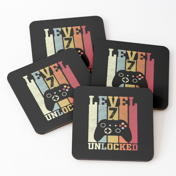 Item preview, Level 7 Unlocked Birthday Video Game Controller Tee designed and sold by OlyvieArt.