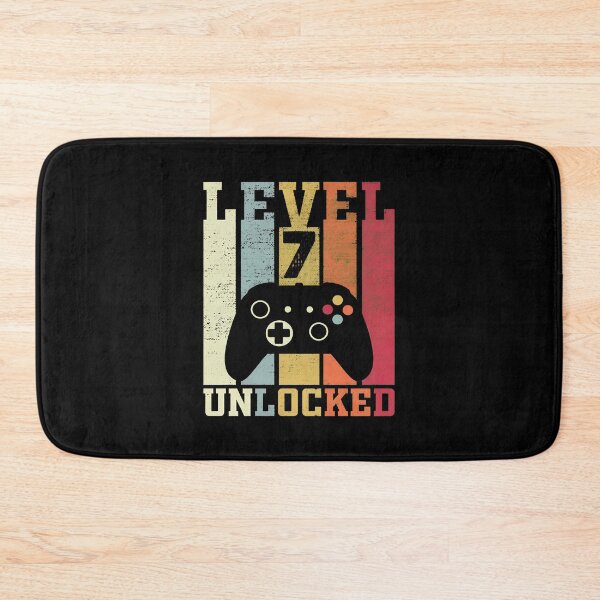 Item preview, Level 7 Unlocked Birthday Video Game Controller Tee designed and sold by OlyvieArt.