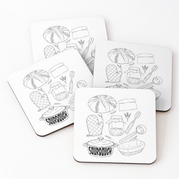 Item preview, Sourdough Essentials Graphic – Artisan Bread Maker Design (white) designed and sold by bruise+blush.