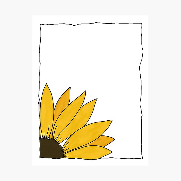 Item preview, Salty Watercolour Sunflower Doodle Design designed and sold by MirandaFreezie.