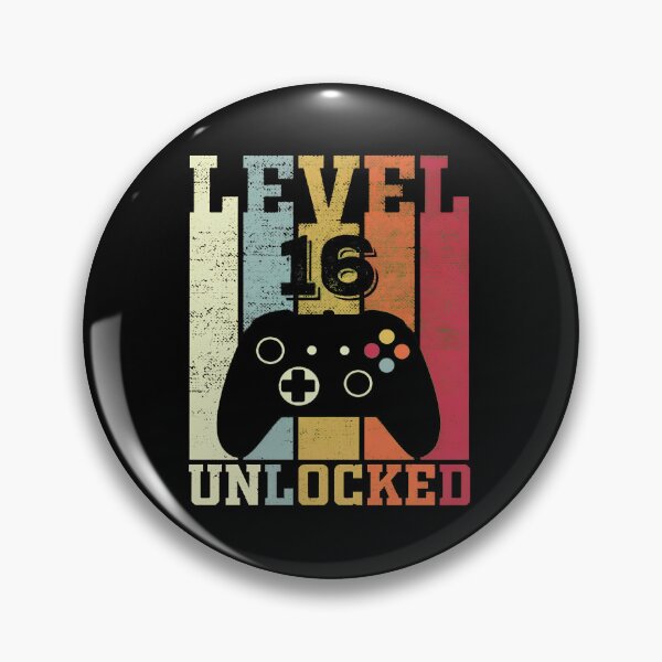 Item preview, Level 16 Unlocked Vintage Gamer Birthday T-Shirt designed and sold by OlyvieArt.