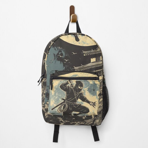 Item preview, A Japanese ninja sneaking into a castle at night designed and sold by whiteblackcat.