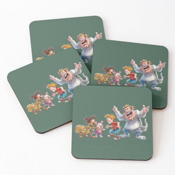 Item preview, Three different characters frightened by an angry man designed and sold by Art70shop.
