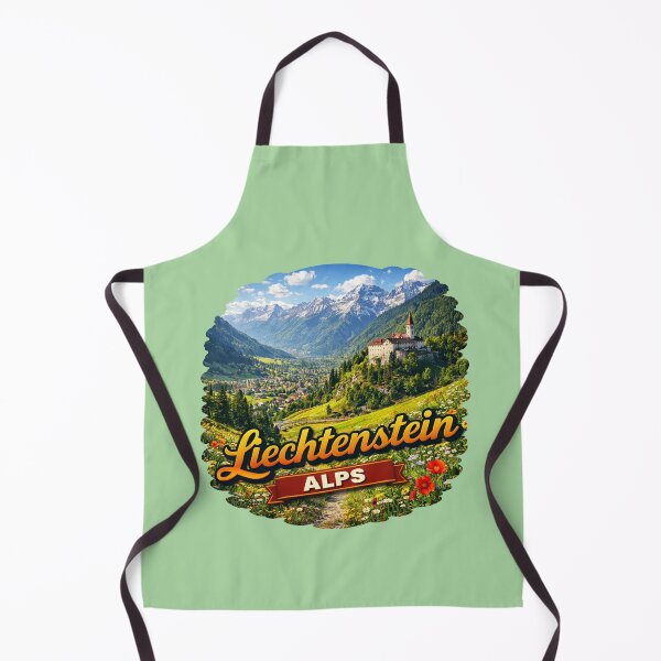 Item preview, Liechtenstein Alps - Vaduz Castle & Alpine Valley designed and sold by Myra365Art.
