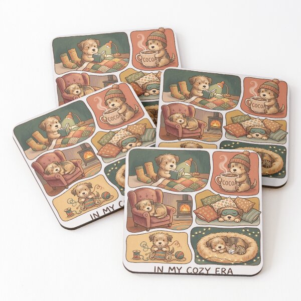Item preview, In My Cozy Era Cute Puppy Aesthetic designed and sold by LayercraftArt.