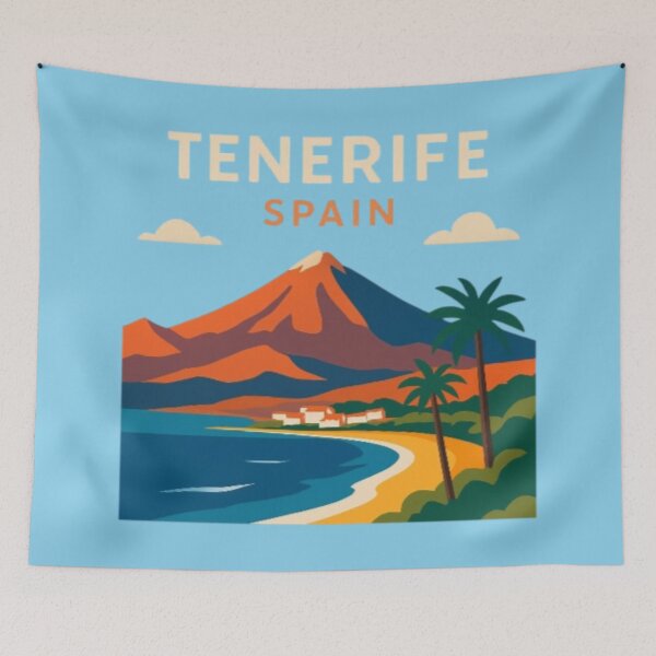 Item preview, Tenerife Spain – Volcanic Landscape & Coastal Paradise Sticker designed and sold by Yasmine Mohammed.