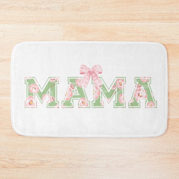Item preview, Vintage Floral Mama Varsity Lettering with Coquette Bow designed and sold by KristineKaren.