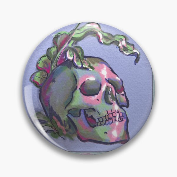 Artikelvorschau, Jugendstil Blumen und Totenkopf entworfen und verkauft von ArtistEmFae.