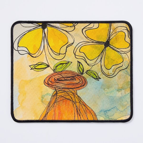 Item preview, yellow flower love designed and sold by Bold Colour Art.