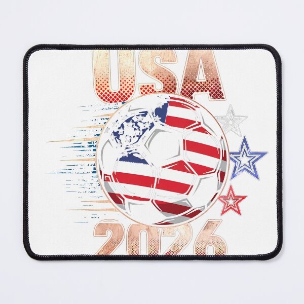 Item preview, USA Soccer with Red White Blue Stars 2026 Cup T-Shirt_83834283 designed and sold by SubStudio97.