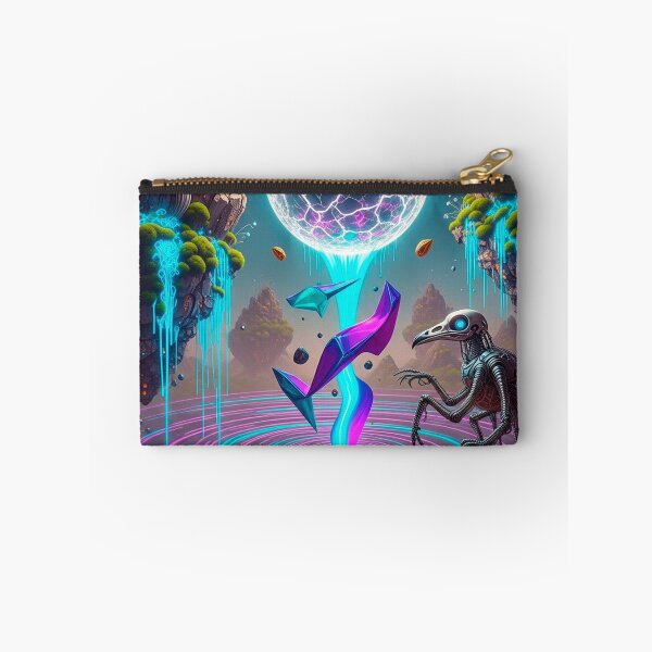 Item preview, AI Surrealism Psychedelic Alien Ritual Art on a Neon Planet designed and sold by SholoStudio.