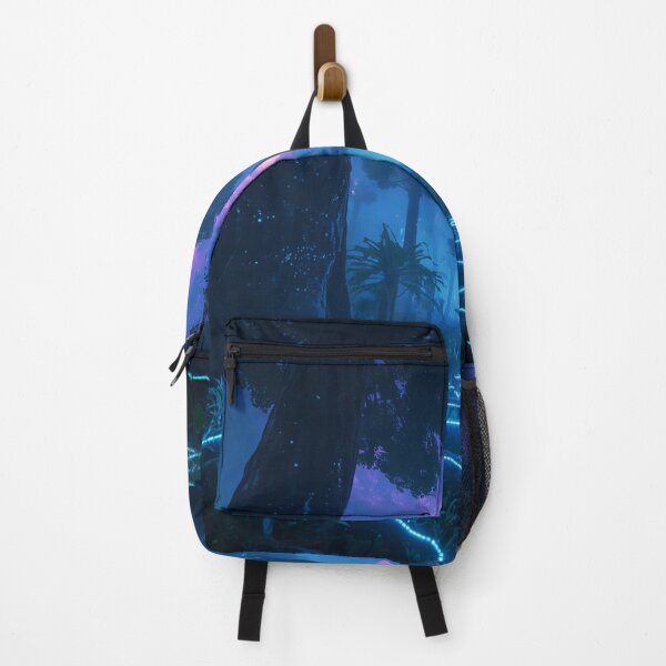 Item preview, Bioluminescent Alien Forest with Glowing Trees and Nebula Sky designed and sold by Luminous Wilds.