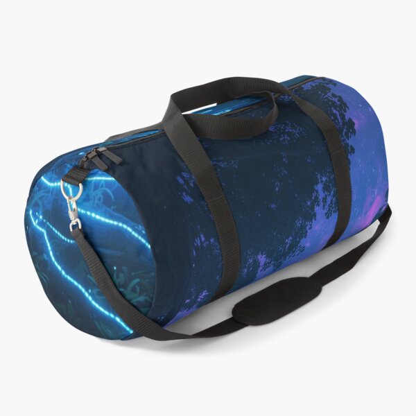 Item preview, Bioluminescent Alien Forest with Glowing Trees and Nebula Sky designed and sold by Luminous Wilds.