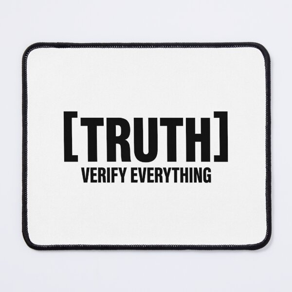 Item preview, Brutalist Truth Skepticism Minimalist Typography designed and sold by SplashTastic.
