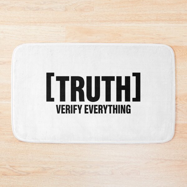 Item preview, Brutalist Truth Skepticism Minimalist Typography designed and sold by SplashTastic.
