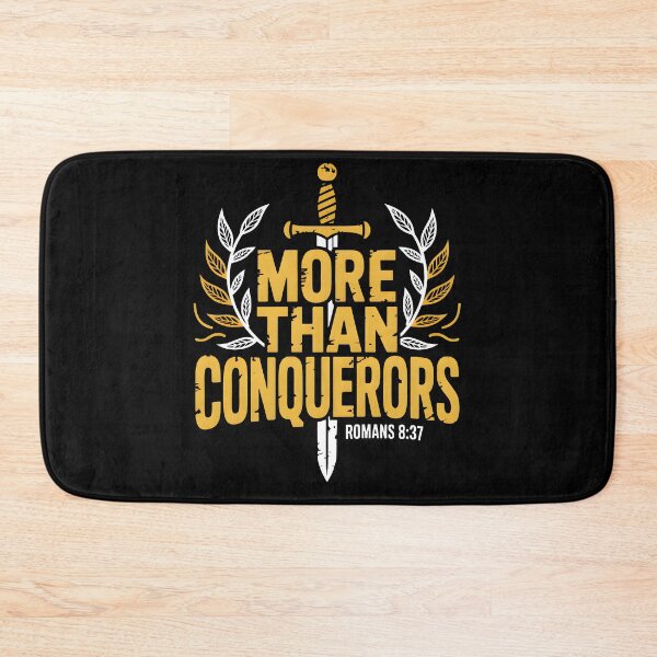 Item preview, More Than Conquerors - Romans 8:37 Faith Based Graphic Tee designed and sold by ForgedByFaith.