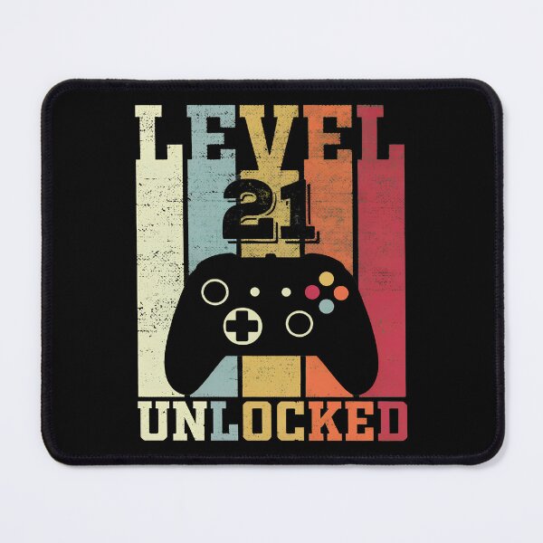 Item preview, Level 21 Unlocked Vintage Gamer Birthday T-Shirt designed and sold by OlyvieArt.