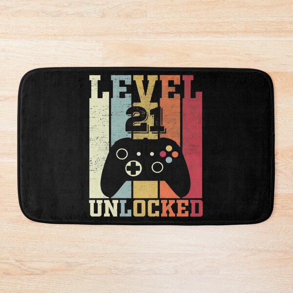 Item preview, Level 21 Unlocked Vintage Gamer Birthday T-Shirt designed and sold by OlyvieArt.