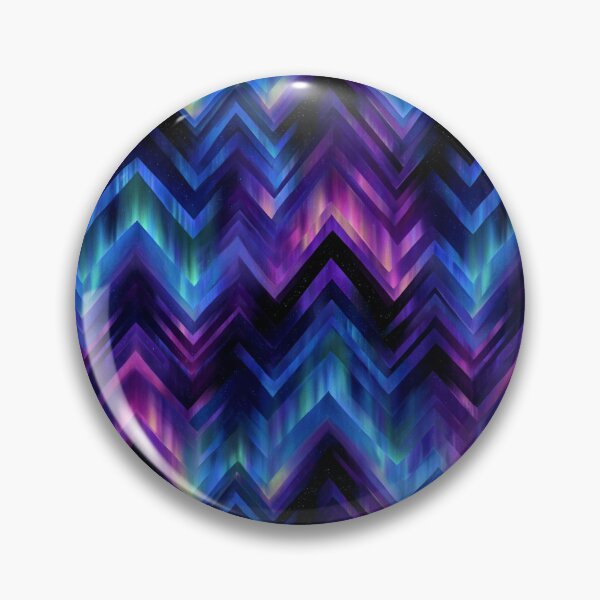 Item preview, Vibrant Aurora Chevron Zigzag Cosmic Pattern designed and sold by NicolasGlowArt.