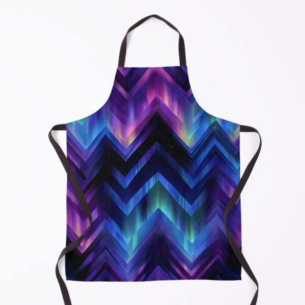 Item preview, Vibrant Aurora Chevron Zigzag Cosmic Pattern designed and sold by NicolasGlowArt.