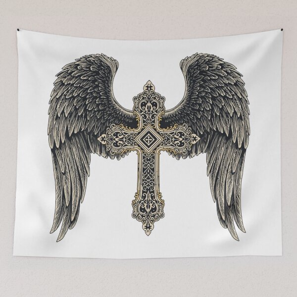Item preview, Gothic Winged Cross: Dark Angel Guardian designed and sold by Liberty4Punk.