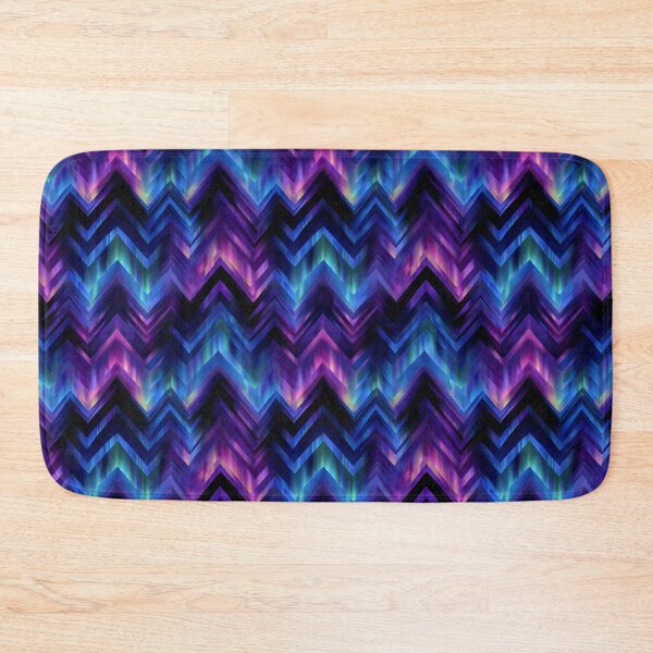 Item preview, Vibrant Aurora Chevron Zigzag Cosmic Pattern designed and sold by NicolasGlowArt.