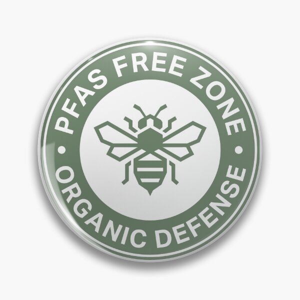 Item preview, Organic Defense Bee Sustainable Eco Badge designed and sold by SplashTastic.