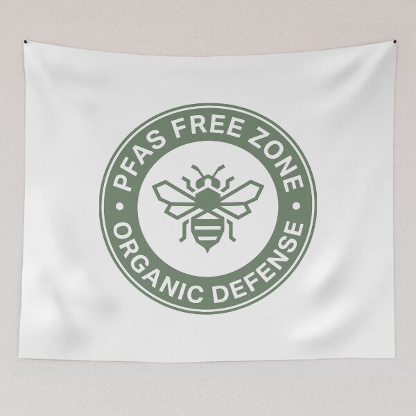 Item preview, Organic Defense Bee Sustainable Eco Badge designed and sold by SplashTastic.