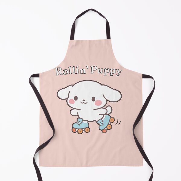 Item preview, Rollin' Puppy Cute White Dog on Roller Skates Kawaii Illustration designed and sold by Owcomm.