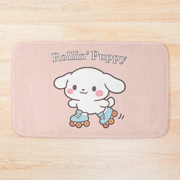 Item preview, Rollin' Puppy Cute White Dog on Roller Skates Kawaii Illustration designed and sold by Owcomm.