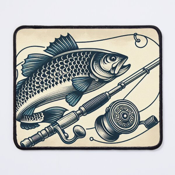 Item preview, Poisson Qui Peche Fishing Fish Humor Irony designed and sold by JumpDesignCoFR.