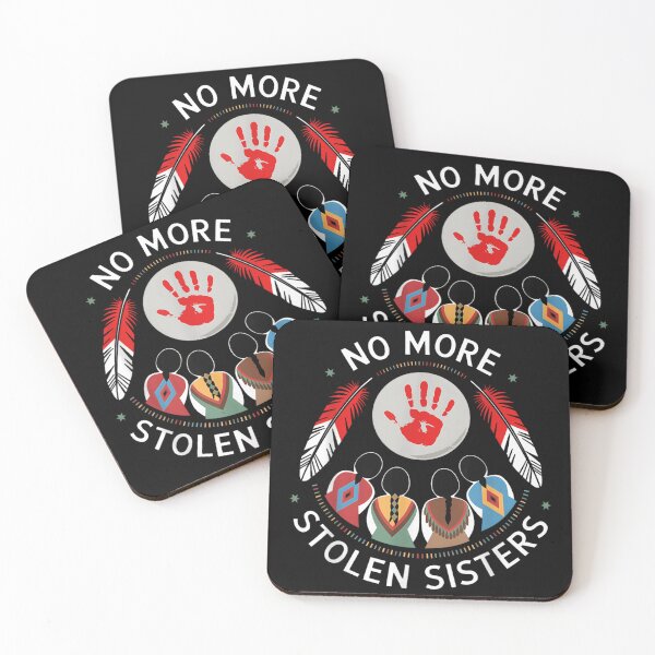 Item preview, No More Stolen Sisters MMIW Circle Symbol Red Hand Print Indigenous Solidarity designed and sold by stellarofsea.