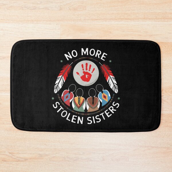 Item preview, No More Stolen Sisters MMIW Circle Symbol Red Hand Print Indigenous Solidarity designed and sold by stellarofsea.