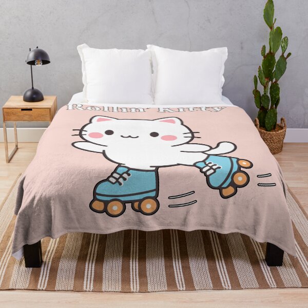 Item preview, Rollin' Kitty Cute Cat on Roller Skates Kawaii Style designed and sold by Owcomm.