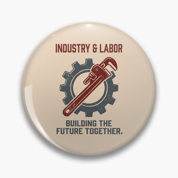 Item preview, Vintage Industrial Labor Union Worker Poster designed and sold by SplashTastic.