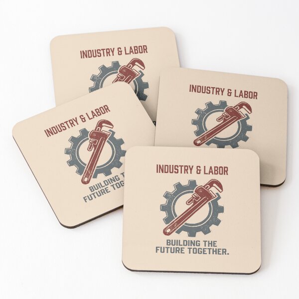 Item preview, Vintage Industrial Labor Union Worker Poster designed and sold by SplashTastic.