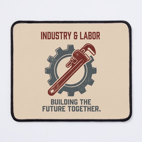 Item preview, Vintage Industrial Labor Union Worker Poster designed and sold by SplashTastic.
