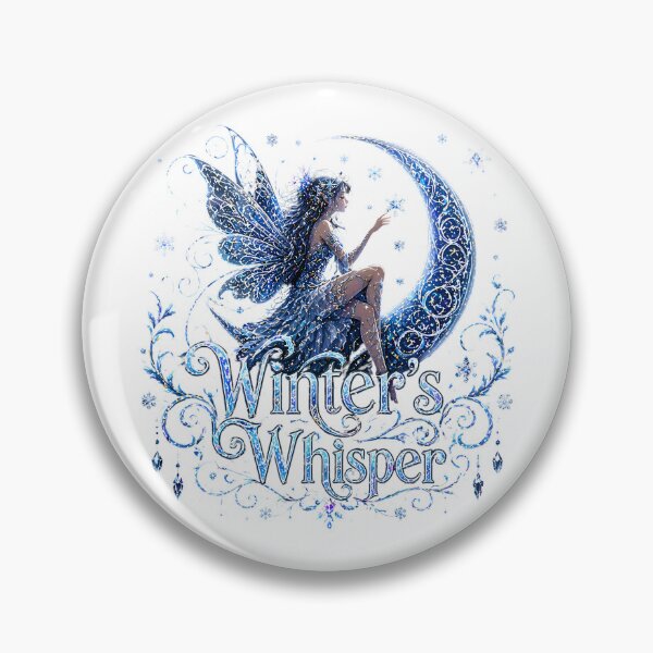 Item preview, Winter's Whisper Fairy Moon Snowflake Fantasy designed and sold by chattsuede.