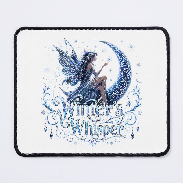 Item preview, Winter's Whisper Fairy Moon Snowflake Fantasy designed and sold by chattsuede.