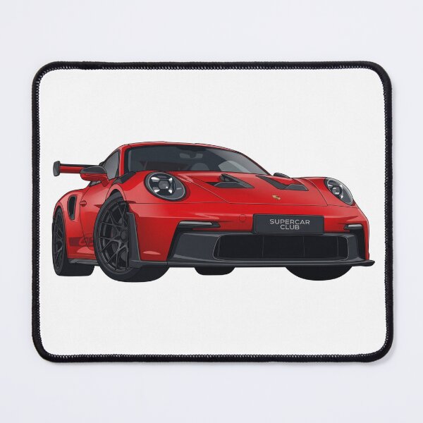 Item preview, Red Track Performance Sports Car Top Down Front View Vector Art – Minimal Automotive Illustration designed and sold by NikksGarage.