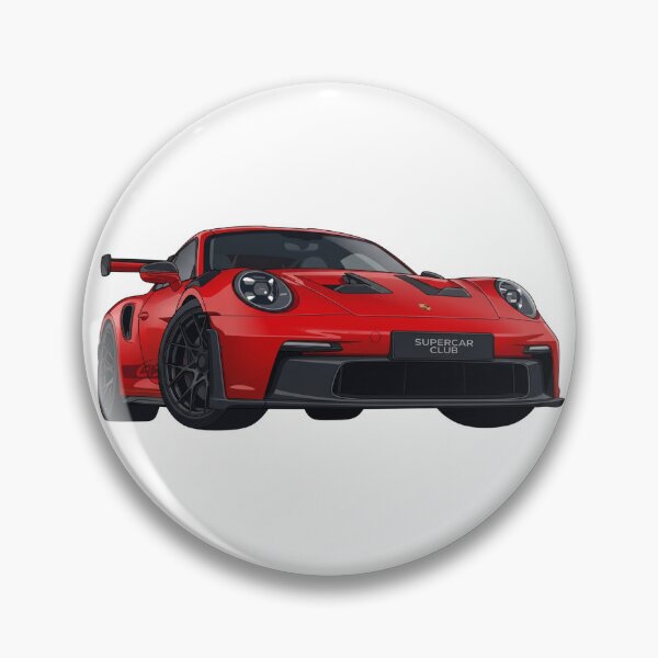 Item preview, Red Track Performance Sports Car Top Down Front View Vector Art – Minimal Automotive Illustration designed and sold by NikksGarage.