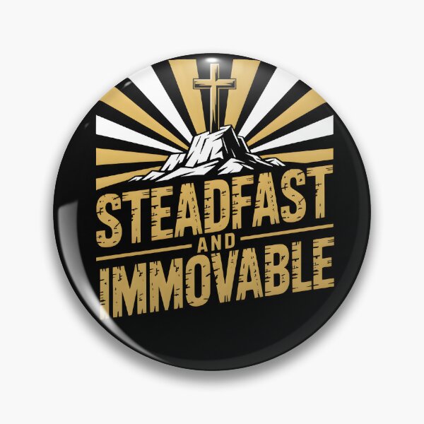 Item preview, Steadfast and Immovable - Christian Strength Faith Based Graphic Tee designed and sold by ForgedByFaith.